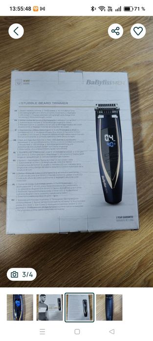 Aparat de tuns barba BaByliss MEN I-Stubble Precision (E879E)