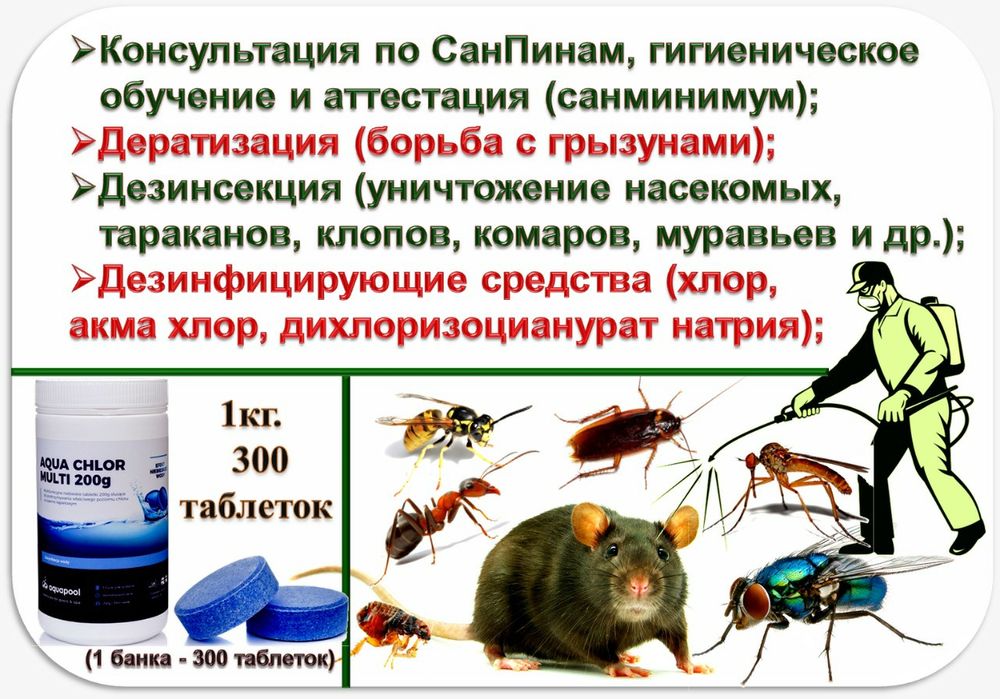 Дезинфекция Усть-Каменогорск Ука