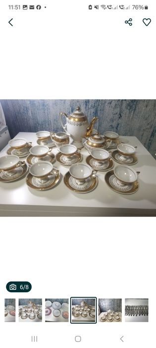 Set de boluri si cești porțelan