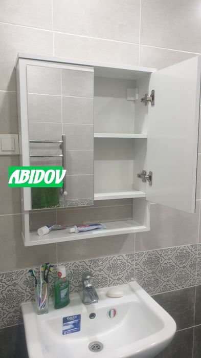 Шкафчики для ванной комнаты материал МДФ водостойкий