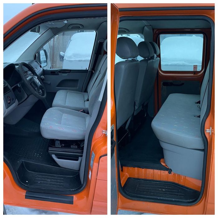 VW T5 doka 2.5 TDI 6locuri+bena