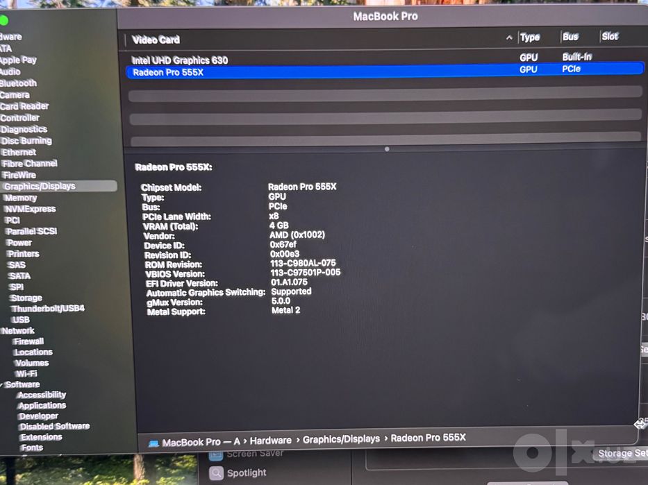 Macbook pro i7 2018