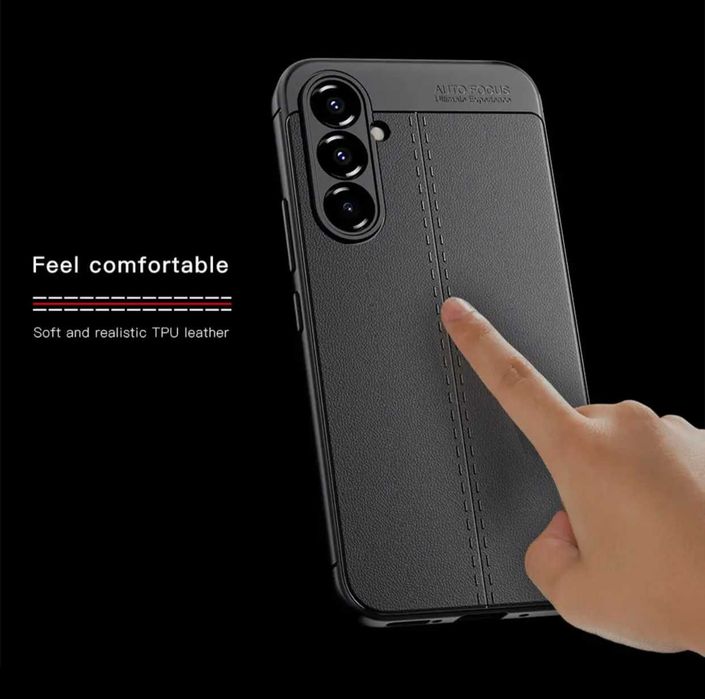 Husa Antisoc model tip PIELE pt. Samsung Galaxy A14 4G , A34 , A54 5G