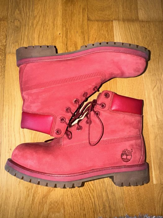 Ghete Timberland Premium 6-Inch Waterproof-rosu (Izolatie PrimaLoft)