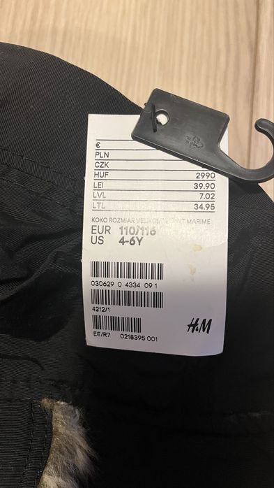 Caciula groasa H&M , noua , copii , marimea 110/116