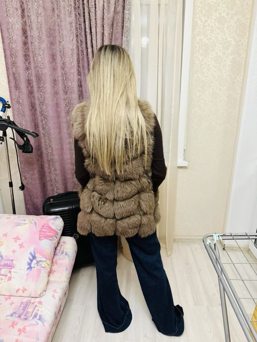 Меховая жилетка, песец