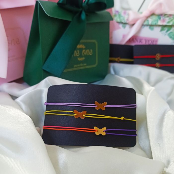 Brățări cu snur si pandantiv din aur de 14 K pentru bebeluși sau adult