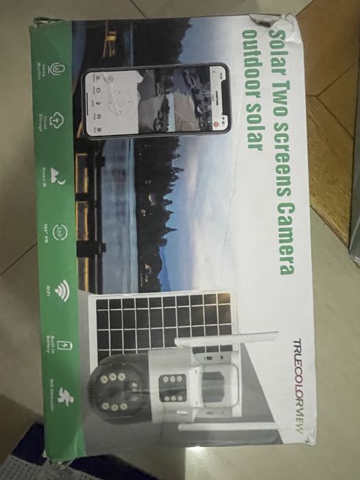 camera de supraveghere cu panou solar si aplicatie pe telefon