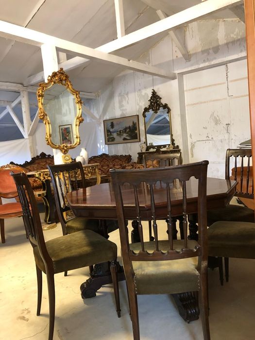 Masa scaune lemn masiv