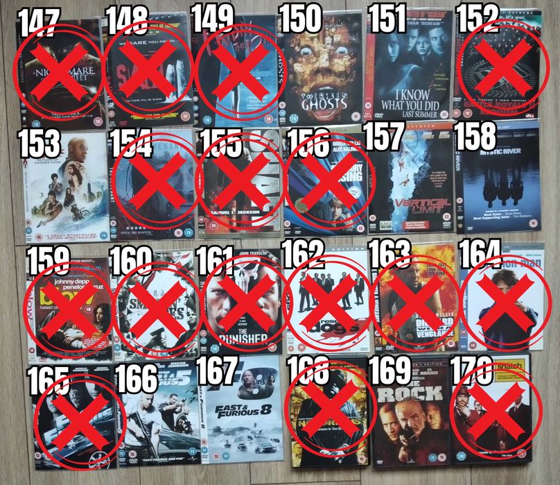 Екшън Филми DVD's Оригинални Дискове на Английски Език 5 лв/бр Movie