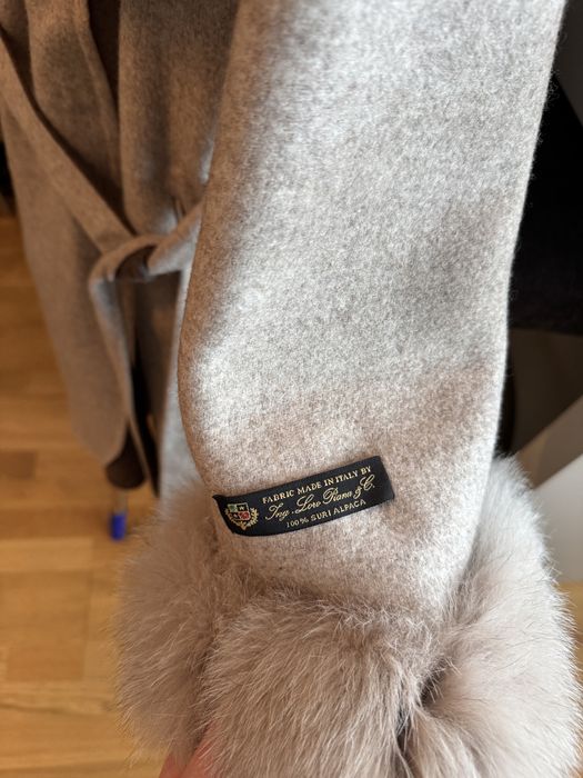 Palton blana naturala bej