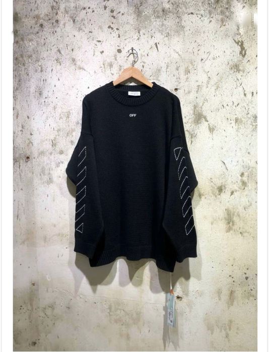 Bluza casmir si lana off white neagra premium