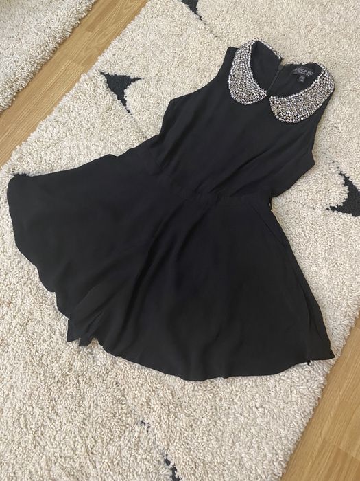 Salopeta cu guler cu margele Topshop Petite marimea 38