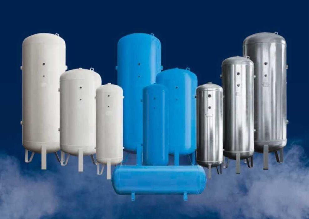 Butelie / Rezervor aer 1000L - Vopsit sau ZINCAT, kit accesorii inclus