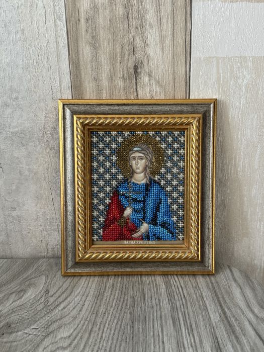 Икона бисером Кристина