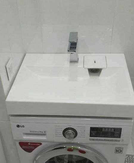 Раковина над стиральной машиной. Rakovina kir mashina ustiga