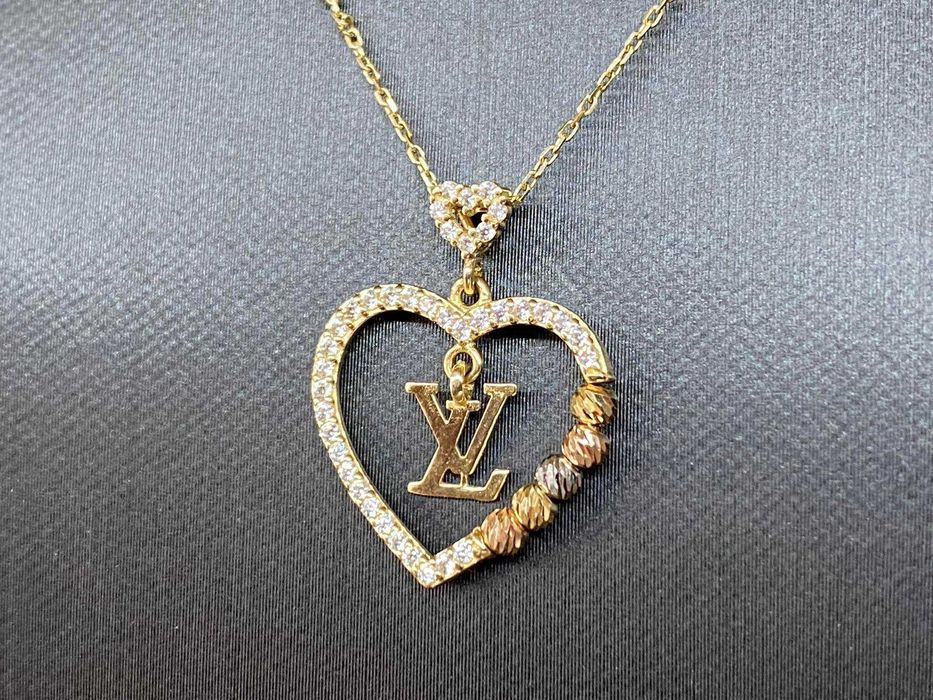 Златно колие с диаманти / злато - 18к/750 / диаманти - 0.57ct