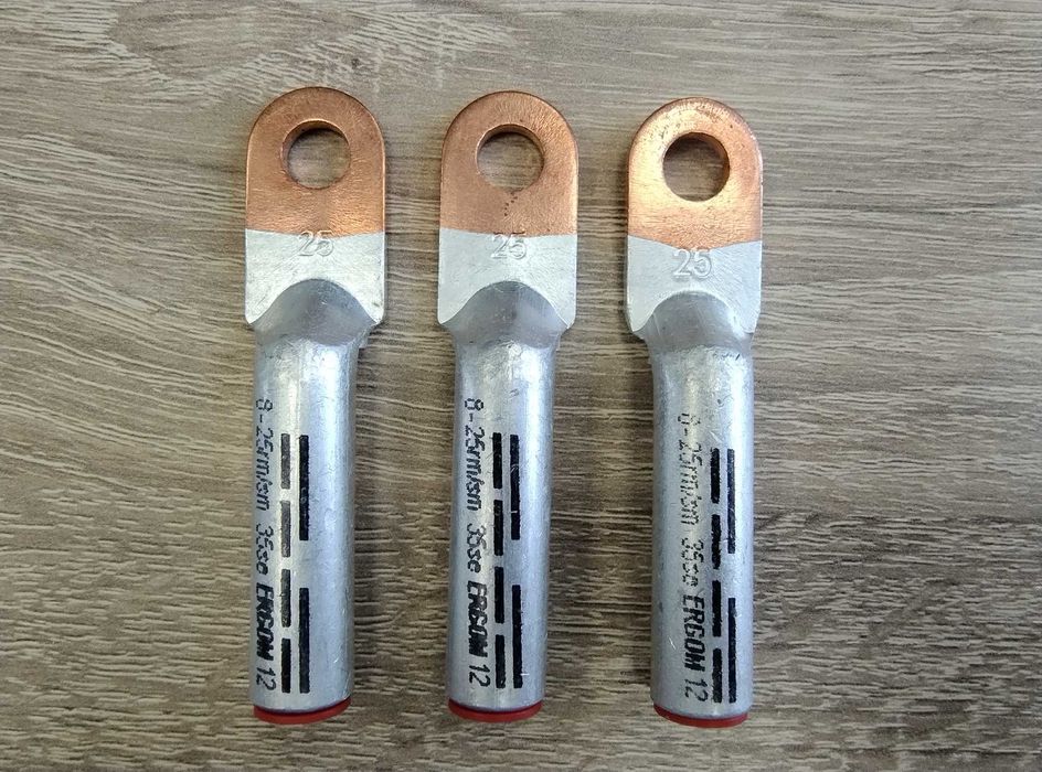 Биметални кабелни накрайници обувки 25мм2(35mm2) за пресоване комплект