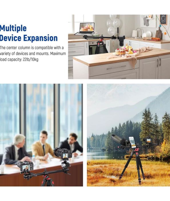 Трипод. двойни рамо. камера. Монопод. Видео. Фото. Статив