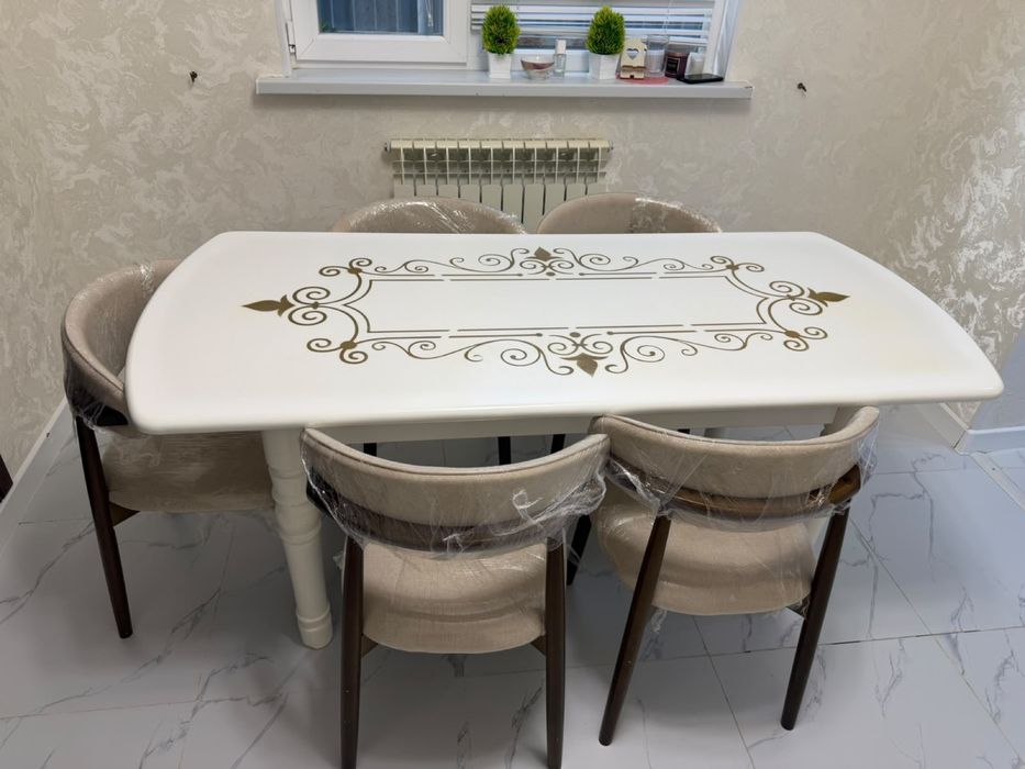 кухонный стол стулчикпен бірге
