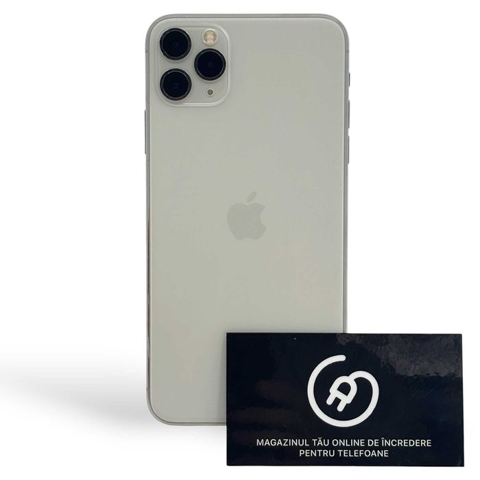 iPhone 11 Pro Max 100% 64Gb Silver Excelent +24Luni Garanție/ApplePlug
