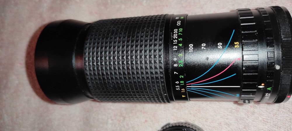 vand - obiectiv foto  TOPMAN MC AUTO. zoom /macro 1:3.5-4.8  f=35-200 mm ( 67 ) japan - neprobat  pret 150 ron