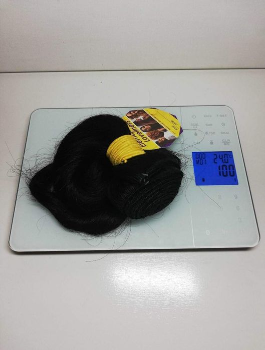 Единична  черна треса за коса