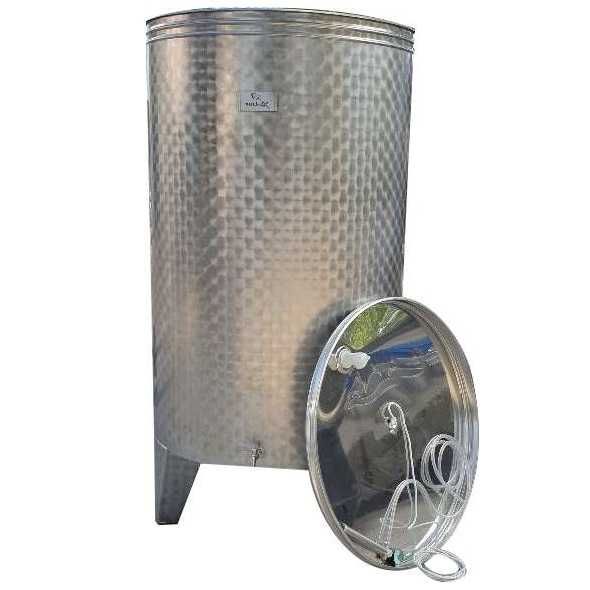 1.000 de litri Cisternă Inox capac flotant pneumatic vinificatie/Vas