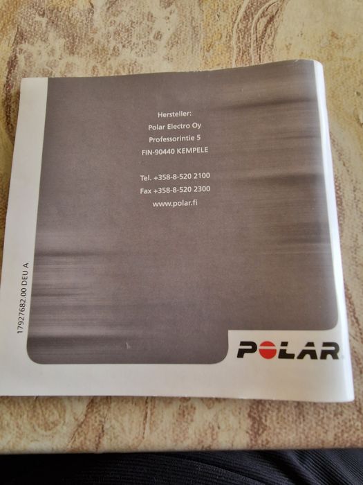 Ceas-computer ptr bicicletă  Polar S725X cu  suportul dedicat Polar și cartea tehnică