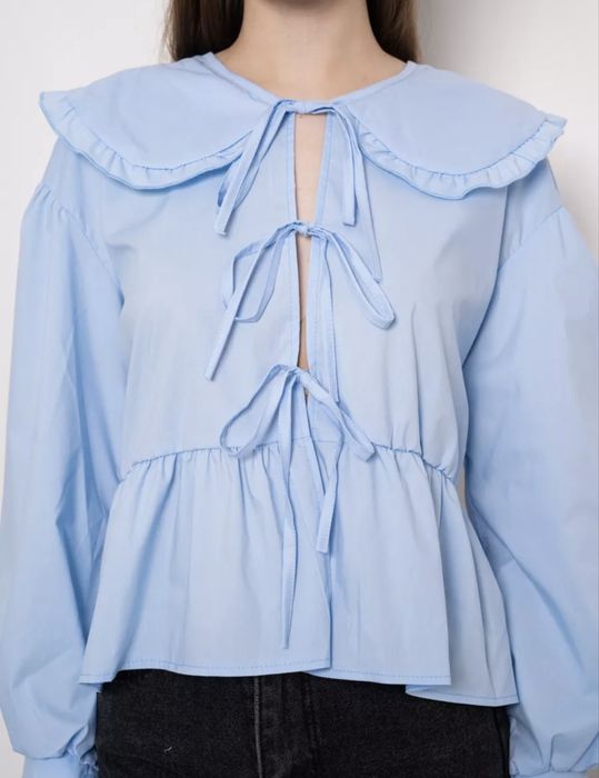 Женская рубашка на завязках