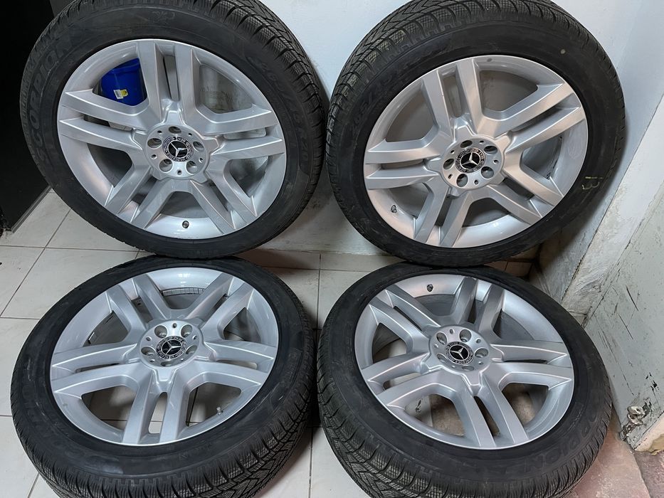 jante originale mercedes r20 gle w166 echipate iarna pirelli ca noi