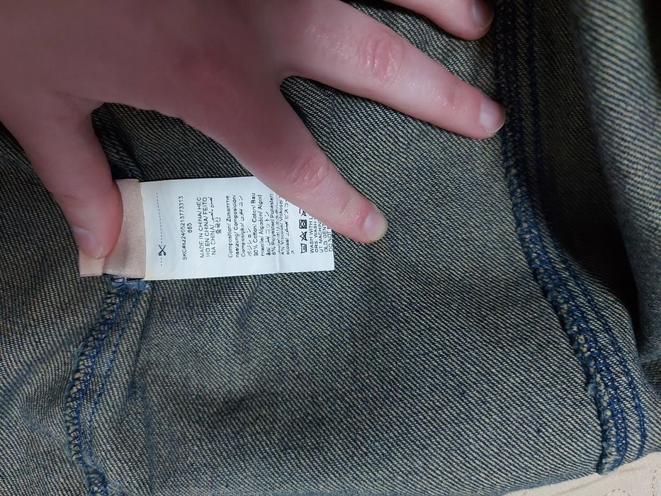 Fusta pana la genunchi Forever21, model in A, culoare albastru [M]