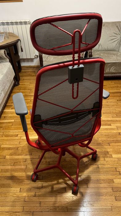 Scaun birou / gaming IKEA STYRSPEL (Gri/Roșu) - Stare Excelentă!