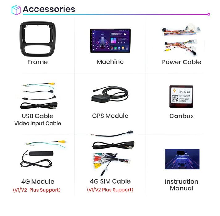 Navi Android Renault Trafic 3 (2014-2021), Opel Vivaro B (2014-2018)