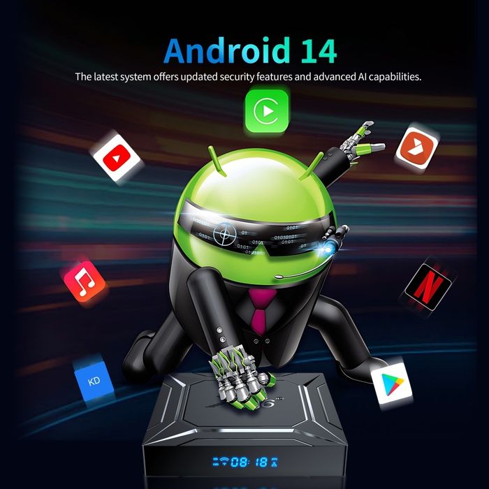TV BOX X96 M200 Android 14,S905X5M,Gigabit LAN