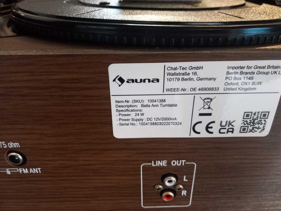 OFERTA Pick-up retro Auna