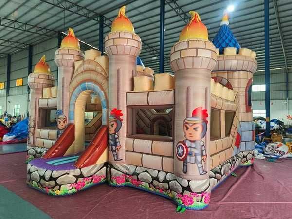 Надуваеми батути с пързалки за игра / Детски надуваеми пързалки