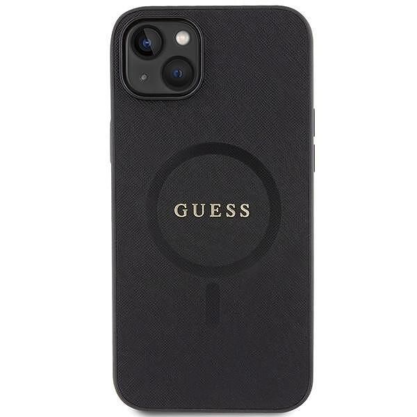 Guess guhmp15spsahmck iphone 15 / 14 / 13 black hardcase saffiano mags