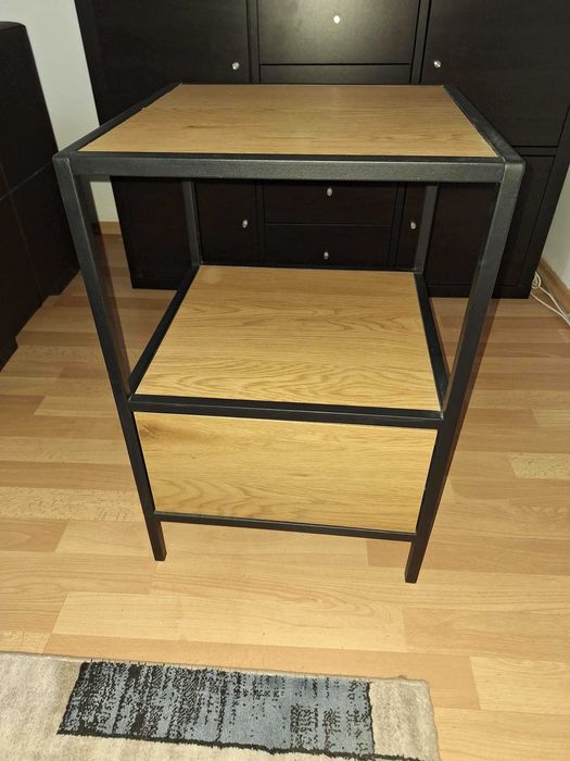 Noptieră TRAPPEDAL cu 1 sertar, stejar