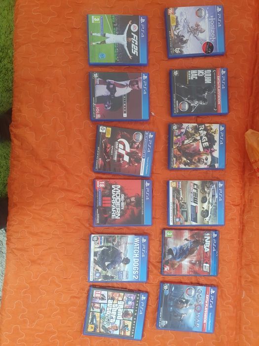 Диски с играми ps4