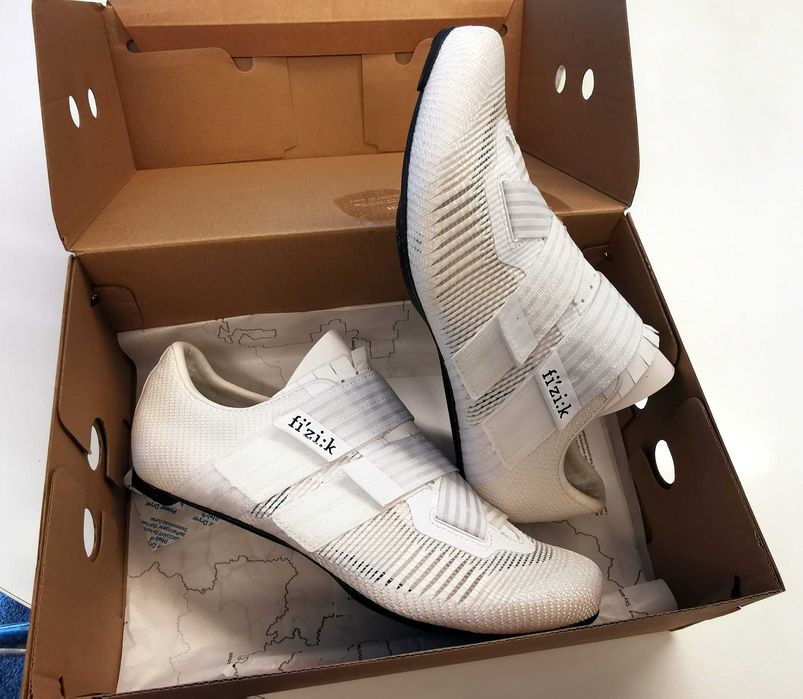 Pantofi  Fizik Vento Powerstrap aeroweave carbon , alb   44 45