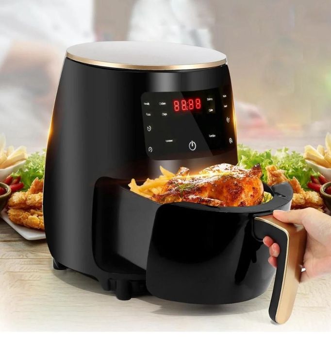 Фритюрник с горещ въздух без масло Air Fryer 8 функции, Капацитет 6L,