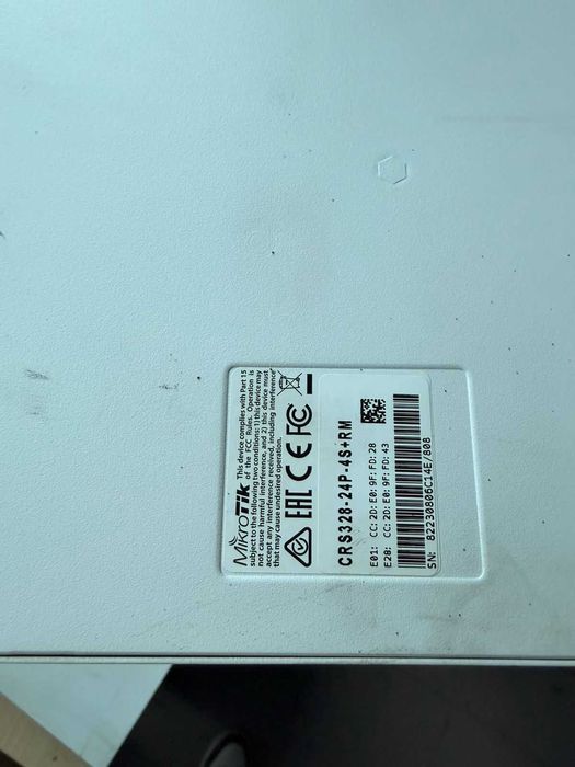 Коммутатор cloud router switch mikrotik crs328 24p 4s rm