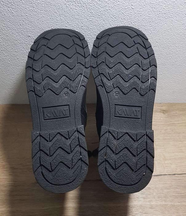 Ghete KAVAT Borgvik noi, bocanci piele neagră made in Suedia Nr. 37 EU