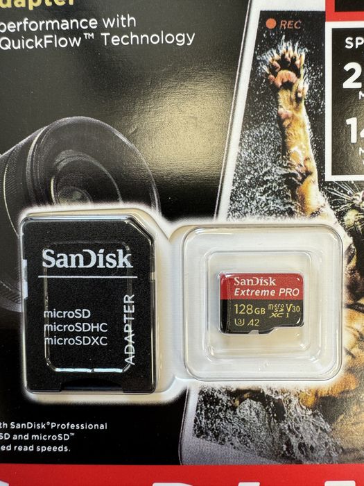 Карта памет SANDISK EXTREME PRO, 128gb