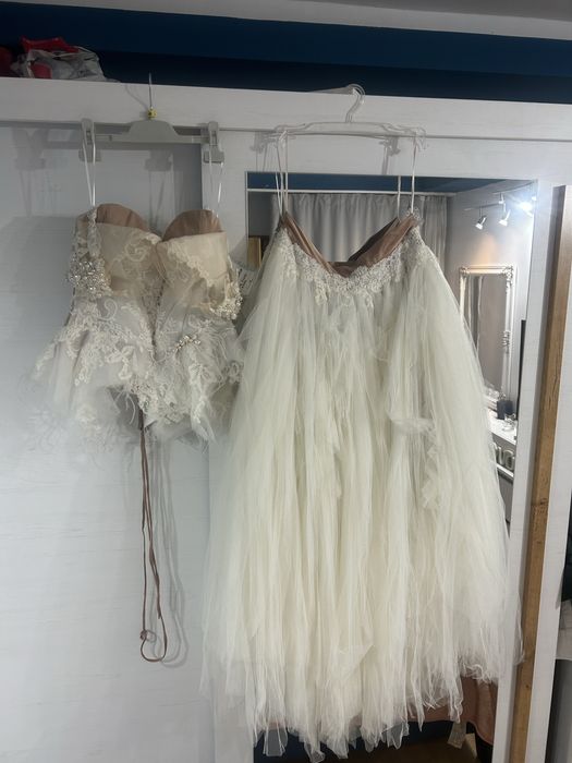 Ocazie Rochie mireasa casa Nanette + gratuit voal si crinolina