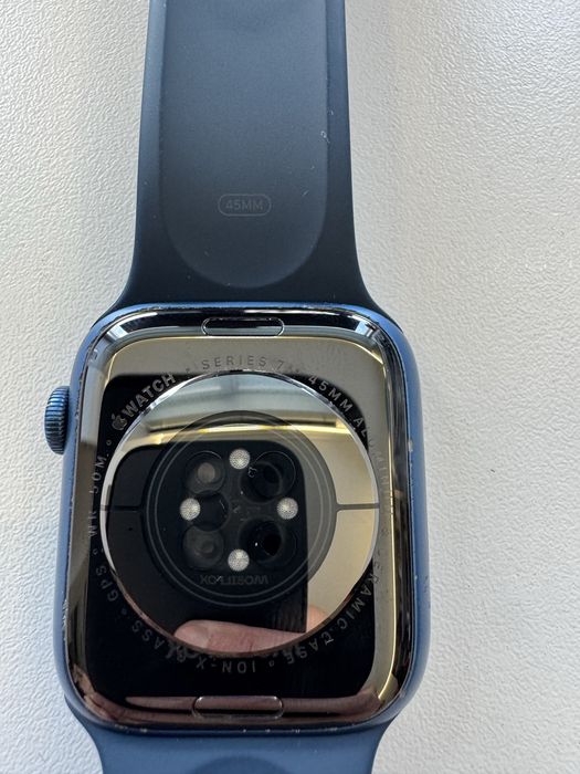 Apple watch series 7 blue aluminium case GPS 45 mm