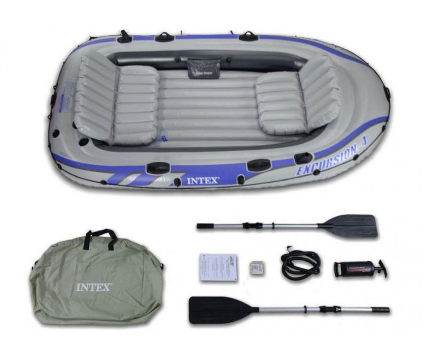 Надуваема лодка комплект INTEX Excursion 4
