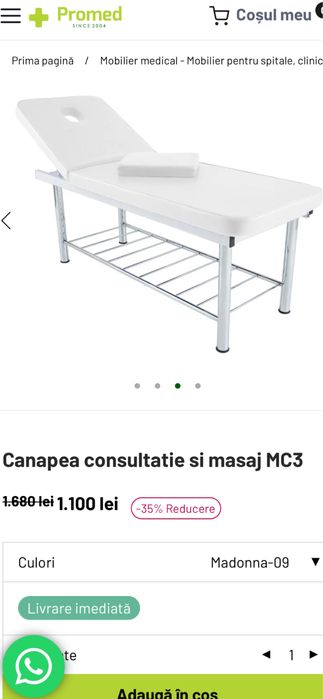 Pat cosmetica/masaj/ consultatie