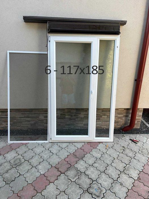 Tamplarie completa (geamuri + rulouri) din PVC termopan